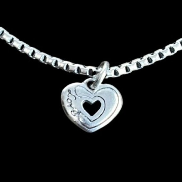 Brighton RETIRED "Golden Spring" 2‑Tone Heart Anklet - EUC - Picture 3 of 5